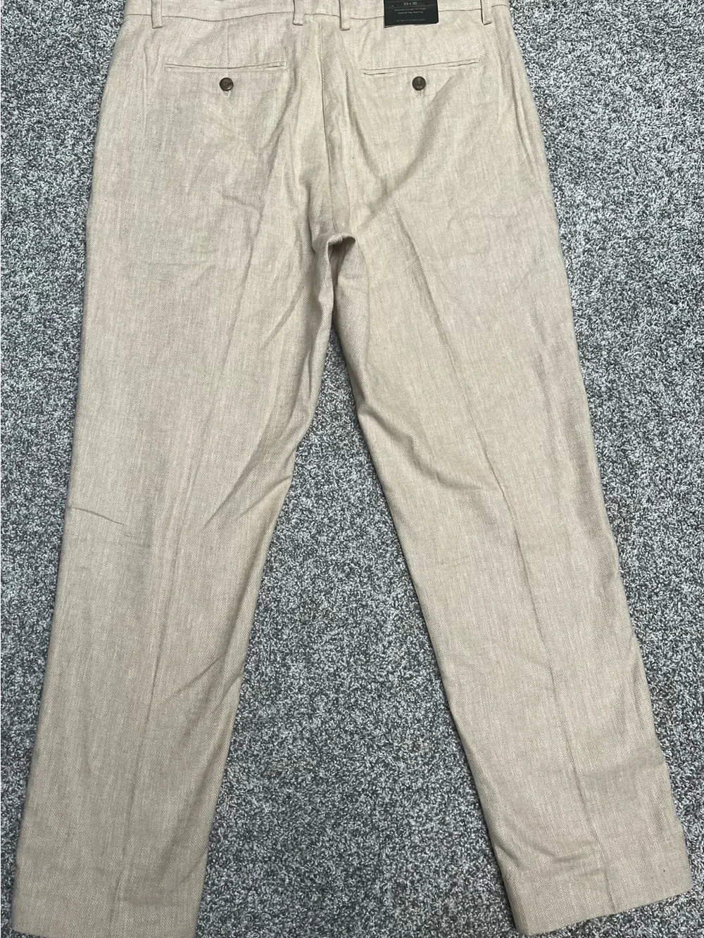 Banana Republic Men’s Linen Blend Pants NWT Beige Tan Straight Leg $120 Retail